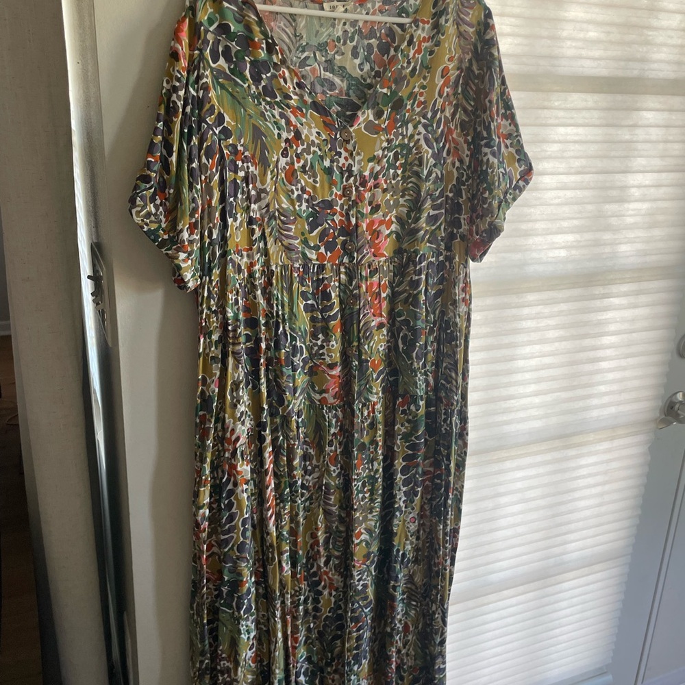 JODIFL Green Midi Knicks Dress